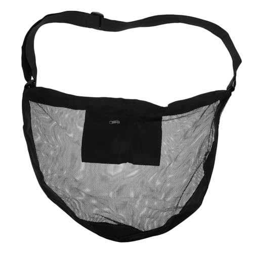 UKCOCO Single Ball Bag Mesh Sports Ball Storage Zippered Sling Bag for Soccer Basketball Volleyball Durable Organizer for Outdoor Activities