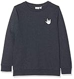 Breite Bündchen NAME IT Mädchen Sweatshirt NKFBERBEL LS Sweat UNB NOOS, Blau (Dark Sapphire), 158