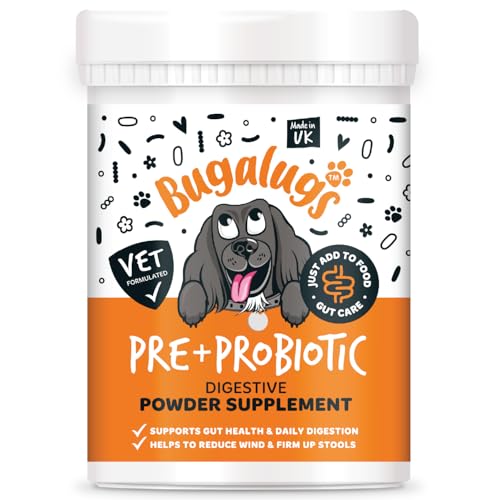 Bugalugs Probiotics For Dogs - Powder, Simple To Add To Food - Complete Daily Digestive Support With Probiotics & Prebiotics For Happy Healthy Dogs (2