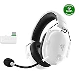 Razer BlackShark V2 Pro Wireless Xbox Gaming Headset: 50mm Drivers - Super Wideband Mic - Noise Isolating Earcups - for Xbox, PS5, Nintendo Switch 2, PC, Mac - Bluetooth, USB-C - 70hr Battery - White