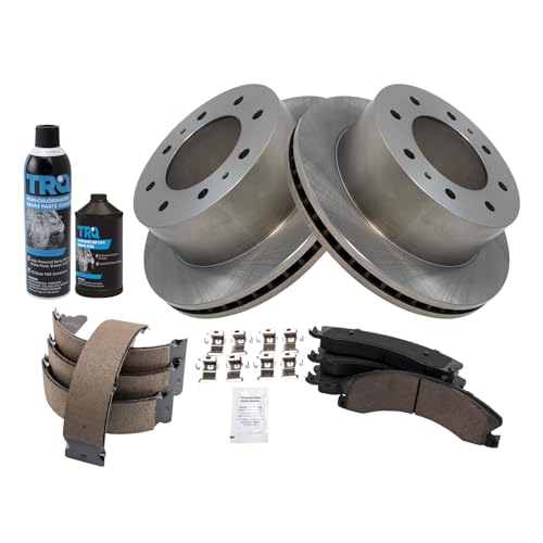 Image of TRQ Rear Brake Pad & Rotor Kit Compatible with 2011-2019 Chevrolet 2011-2019 GMC