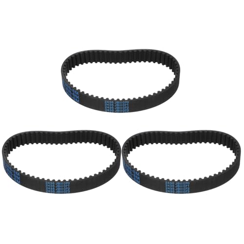 QUARKZMAN 3pcs Correa dentada HTD 5M de caucho 61 dientes, 305mm longitud de paso x 15mm ancho x 3.6mm altura, Correa dentada cerrada para poleas