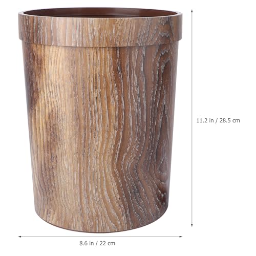 Caneca de basura redonda estilo vintage 10l miniatura 2