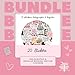 Pink Bookish Kindle Accessory Bundle with Cardstock Inserts and 20 Stickers, Clear Kindle Case, Kindle Insert, Kindle Sticker 11th and 12th Gen Paperwhite and Colorsoft