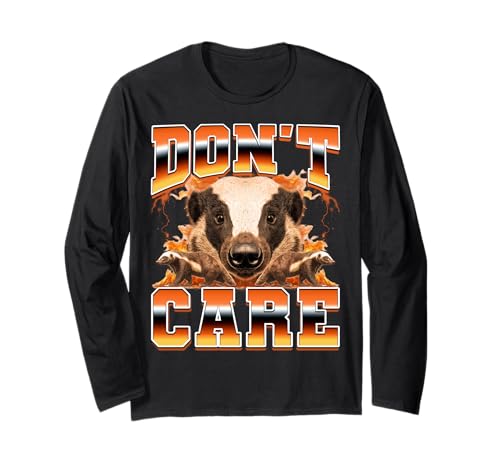 Don't Care Funny Honey Badger Ratel 90�N�� �u�[�c���b�O�X�^�C�� ����T�V���c