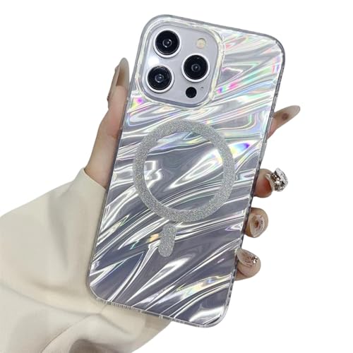 Coque iPhone 15 Pro Max luxe Silver Phantom placage effet miroir haut de gamme