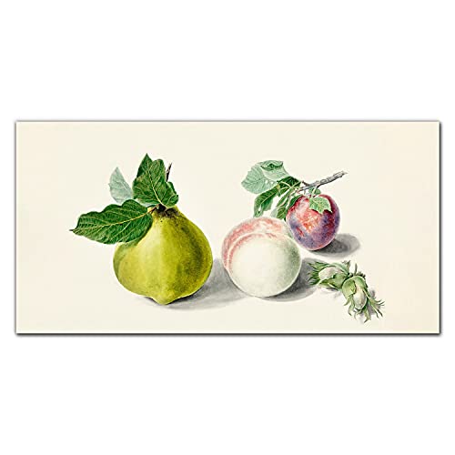 Image sur toile 120x60cm décoration murale tableau photo d'intérieur feuilles branche de fruits