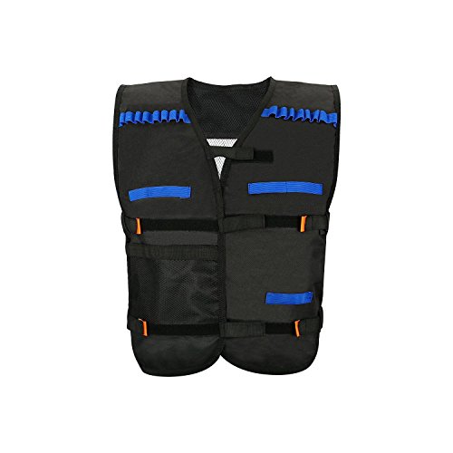 Newisland Elite Tactical Vest for Nerf Gun Elite, Kid’s Adjustable Tactical Vest Kit with Extendable Strap,Fit to Most Size for Nerf Battle