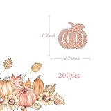 Little Pumpkin Confetti, Thanksgiving Party Decorations for Table, Pumpkin Baby Shower Thanksgiving Autumn Fall Wedding Party Supplies, Rose Gold Glitter 200PCS