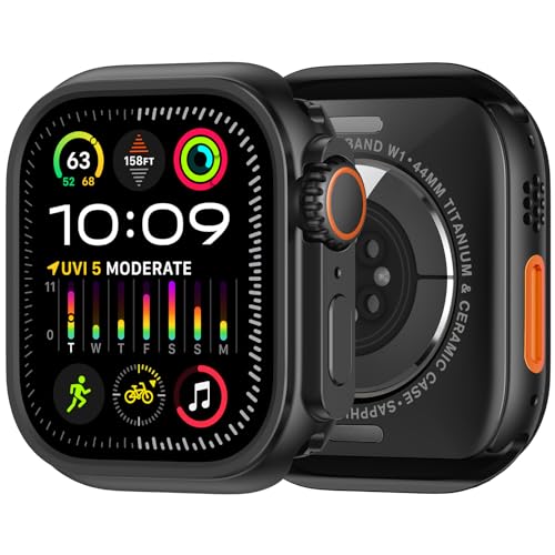 amBand 3-in-1 Metal Case for Apple Watch SE/Series 4-6 44mm