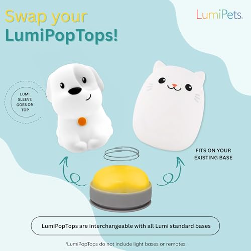 Lámpara de noche de silicona Lumipets Puppy & Cat miniatura 3