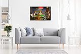 Wandbild, Kunstdruck, Motiv: Poker spielende Hunde - C. M. Coolidge, Leinwand-Kunstdruck, Bild, A0 91x61cm (36x24in)