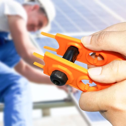 Idota 2 Stück Solarpanel Steckverbinderschlüssel Photovoltaik Solar-Schraubenschlüssel Solar Werkzeug für Solarpanel-Kabel Schnellspanner Männlich/Weiblich