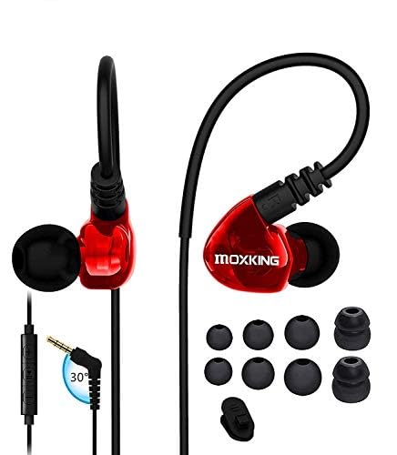 USB C Running Sports Earbud, type C-hoofdtelefoon, bekabeld, in-ear, geluidsisolatie, waterdichte oordopjes, verbeterde bas, stereo oortelefoon met microfoon en afstandsbediening voor hardlopen