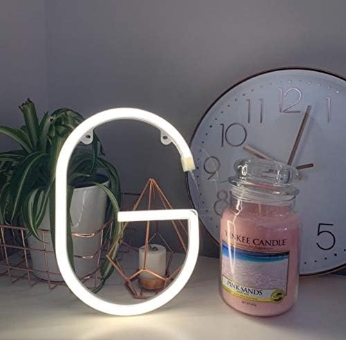 Smiling Faces Alphabet White Neon Letter & LED Personalised Sign