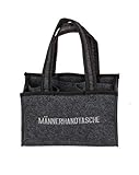 Motiv: Männerhandtasche, Farbe: Grau