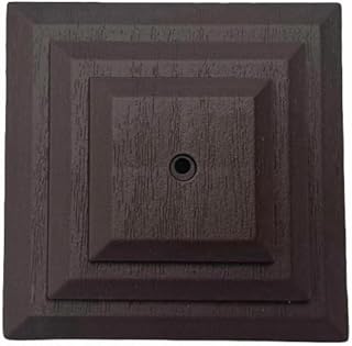 Linic Plastics Pack of 15 Plastic Fence Post Caps in Dark Brown to fit a 3\" Square Fence Post, Rot Proof. (GT0045). UK Made. Free UK Postage