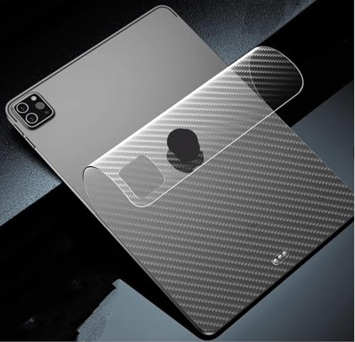 GIOPUEY Rückseite Folie Kompatibel mit iPad Pro 13 M5 2025, [4 Stück] 0.1mm Ultradünn Carbon Muster Rückseite Folie, Kratzfest Anti Fingerabdruck rutschfest