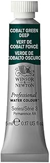 Winsor & Newton Professional Watercolour Paint, Artist Quality, Finest Pigments, Cobalt Green Deep, 5ml Tube