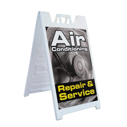 AC Repair Sign 24"x36" Double-Sided A-Frame with Inserts