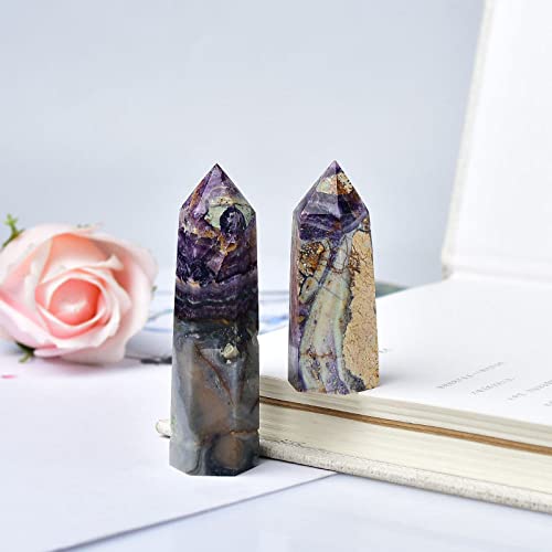 Pyramide de pierre d'énergie en calcite obélisque de quartz cadeau idéal