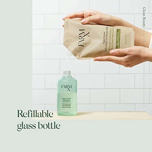image for Farm Rx Super Greens Refillable Gel Facial Cleanser - Vegan natural da