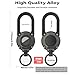 Eupterosaur Heavy Duty Carabiner Keychain with AirTag Holder,Alloy Car Fob keychain with AirTag Holder,Sturdy Scratch-Resistant Key Holder with AirTag Case, for Apple AirTag, Keys,Badges