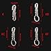 Shurhome Alloy Carabiner Keys Clip Keychain Fast Buckle Key Organizers Holder Climbing Hook Outdoor Tool