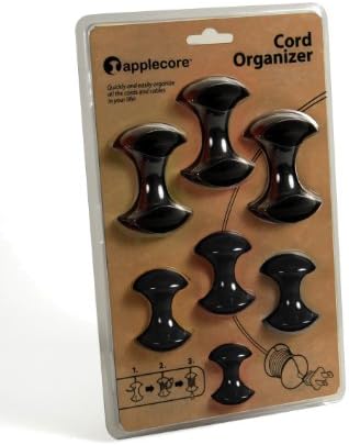 AppleCore Cable Organizer 7 Pack All Black