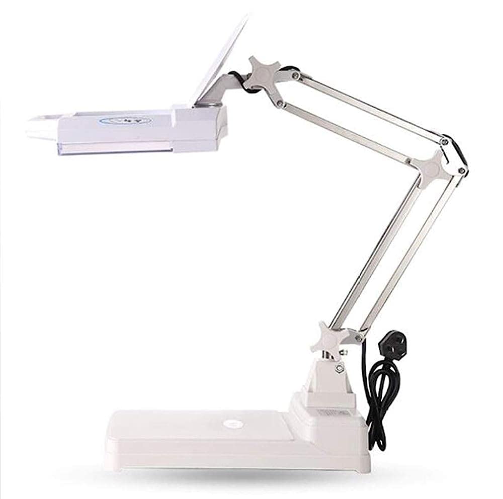 Lupas, LED 3X/5X/8X/10X, Lupa con Soporte de lámpara LED, Escritorio de Mesa Ajustable en Altura con Lupa iluminada para Lectura, Manualidades, Pasatiempos, Trabajo Vision