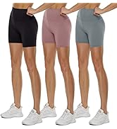 TNNZEET 3er Pack Radlerhose Damen High Waist Shorts Blickdicht Kurze Sporthose Leggings für Sport