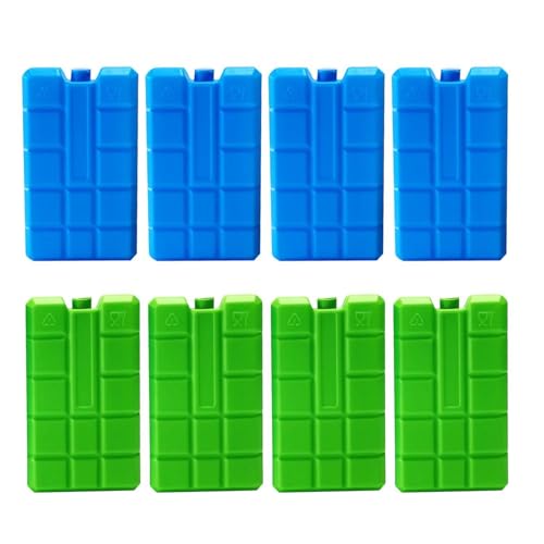 QFEHTHSK 8 Pezzi Sacchetti di Ghiaccio Rettangolari, Contenitori di Ghiaccio Refrigerati, Contenitori di Ghiaccio per Il Trasporto della Catena del Freddo, Sacchetti di Ghiaccio Riutilizzabili