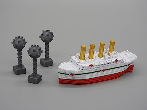 TheRoller3d RMS Titanic Floating Bathtub Model (Brittanic Bathtub Model with Sea Mines)