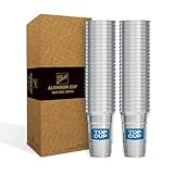 Top Cup by Ball – 9 Ounce, 50 Count, Reusable Aluminum Party Cups | Cold-Holding, Recyclable, Made in USA