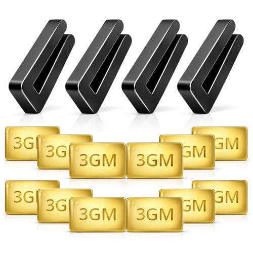 4PCS Ceiling Fan Balancing Kit, Universal Self-Adhesive Metal Weights & Fan Balance Clips for Correcting Wobbly Fans, Fan Blade Balancing Tool Kit for Most Ceiling Fans, Fan Repair Balancing Parts