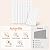 AUTORIFIC Acoustic Panels Self-Adhesive,11.8”x15.7”x0.35”, White, 12 Pack