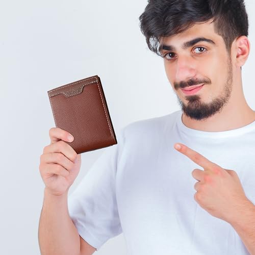 Image of Kraptick Mens Wallets: Slim Wallets for Men with Cardholder and Money Organizer (DMFP388)