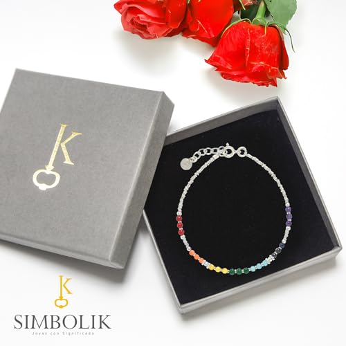 Simbolik Bracelet - Authentic 925 Sterling Silver - Handcrafted Energy Healing Jewelry for Women - Real Stones & Crystals - Ideal Birthday & Christmas Gift 5