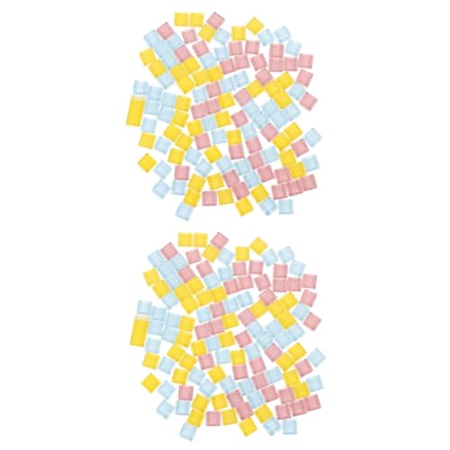 NUOBESTY 600 Pcs Mosaic Patch Assorted Crystal Glass Ceramic Tile Child