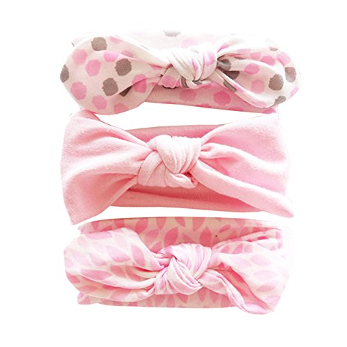 VELLETTE Mädchen Stirnbänder verknotete Stirnbander Top Knot Madchen Haarband Turban Haarreifen Knot Stirnband Kleinkind Stirnband Vor Ort Kaninchenohren Knit Hairband