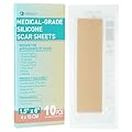 MEDLOT Silicone Scar Sheets, 10pcs, Silicone Tape for Scar Treatment, Reusable Scar Strips for Surgical, C-Section, Keloid Bump, Stretch Marks, Burn, Acne Scar Removal, Each 1.5” x 6”