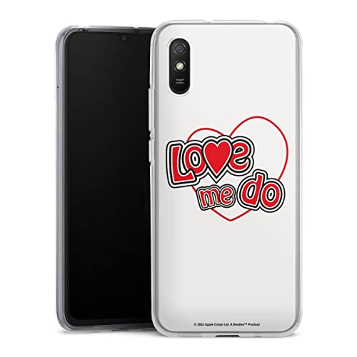 DeinDesign Coque en Silicone Compatible avec Xiaomi Redmi 9A Etui Silicone Coque Souple Love Me Do The Beatles Musique - Les Beatles, Paul McCartney, John Lennon, RIngo Starr, George Harrison DeinDesign Coque en Silicone Compatible avec Xiaomi Redmi 9A Etui Silicone Coque Souple Love Me Do The Beatles Musique