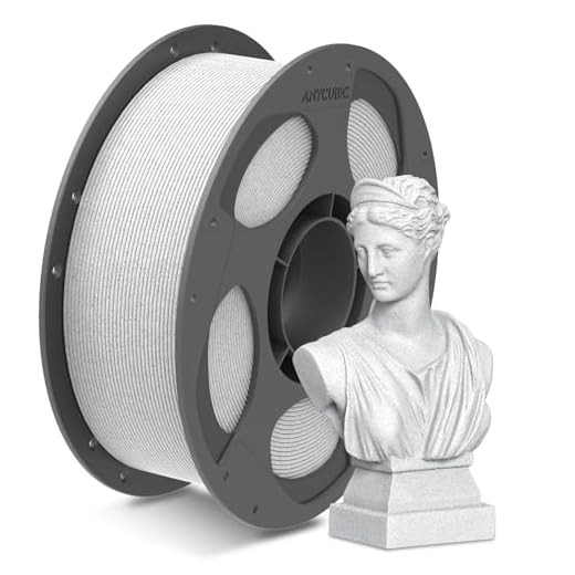 ⚡ ANYCUBIC Marble PLA 3D Printer Filament, 3D Printing Rock PLA Filament 1.75mm Dimensional Accuracy +/- 0.03mm, 1KG Spool (2.2 lbs), Marble White