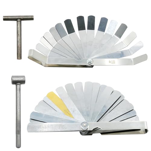 Image of Hoypeyfiy Set of 4 Motorcycle Engine Valve Adjustment Tool Kit, Engine Screw Spanner, Feeler Gauges, Valve Tools for Motorcycle Motor Engine