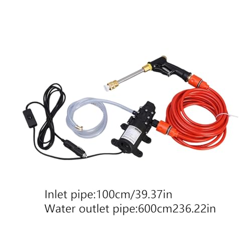 Nettoyeur à pression et pompe à eau manuel avec kit lave-auto 12V