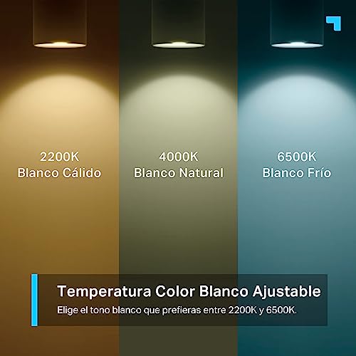 Tapo L630 GU10 (2 paquetes) – Bombilla LED inteligente Wi-Fi, RGBW multicolor, 16 millones de colores, compatible con Amazon Alexa, 350 lúmenes, 3.7W, ahorro de energía, 2 unidades - imagen 8