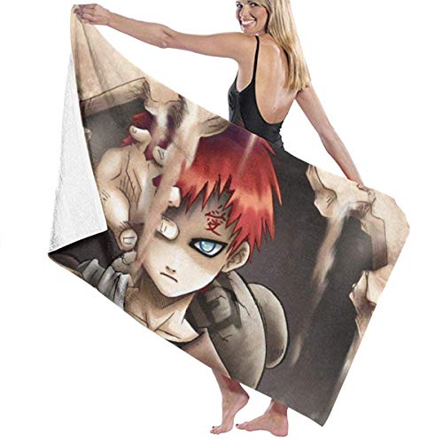Toalla de playa redonda de 59 pulgadas cómoda y duradera，Japón Anime