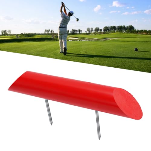 Marcador de tee impermeable rojo de 50 mm para limites de campos 4