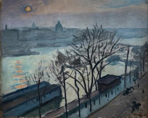 Tableaux Graffiti Art Mural Albert Marquet impression soleil à travers les arbres 60x90cm