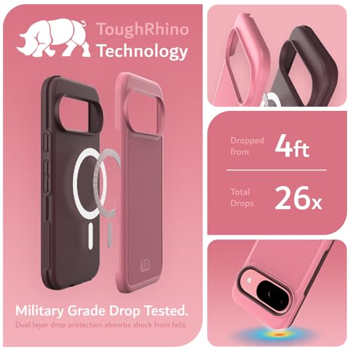 Image of TUDIA MergeGrip [Magsafe Compatible] for Pixel 9 & 9 Pro Case - Smokey Pink